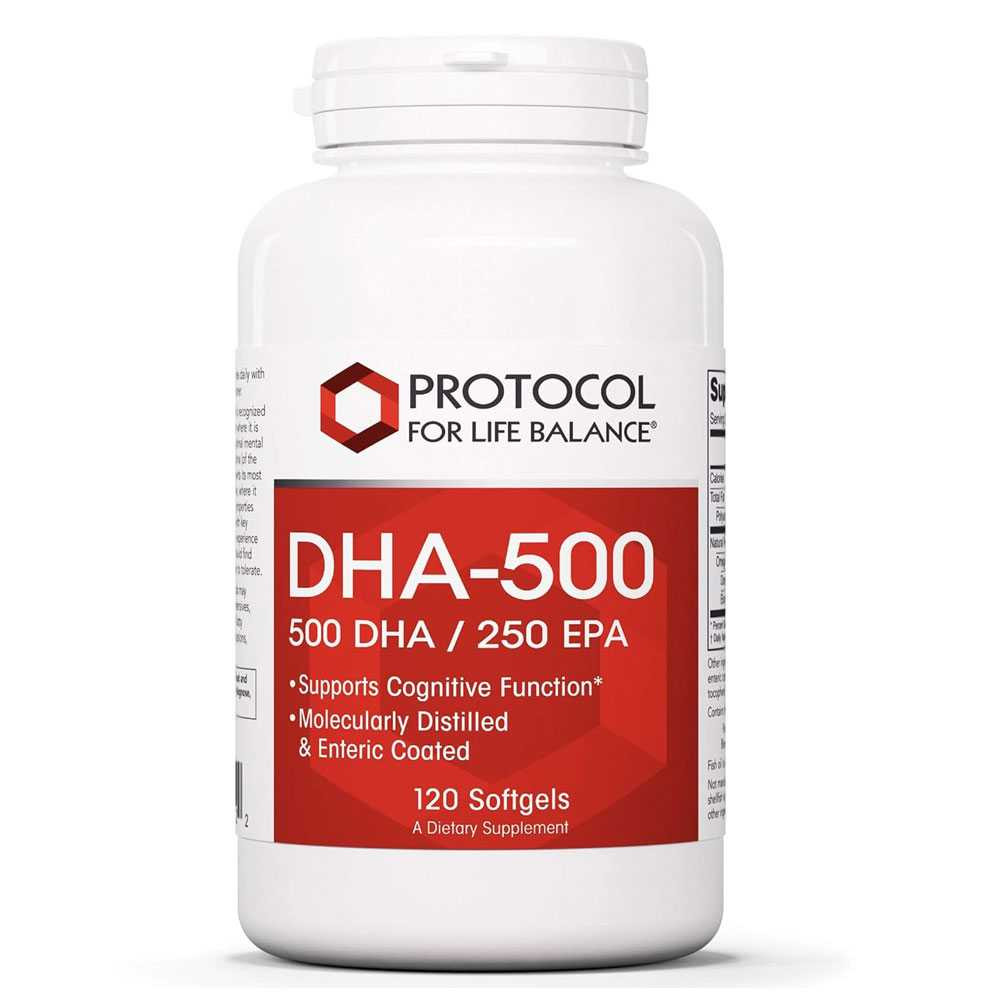 Protocol DHA-500 - 120 Softgels 49$