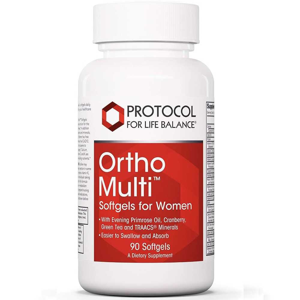 Protocol Ortho Multi for Women - 90 Softgels 33$