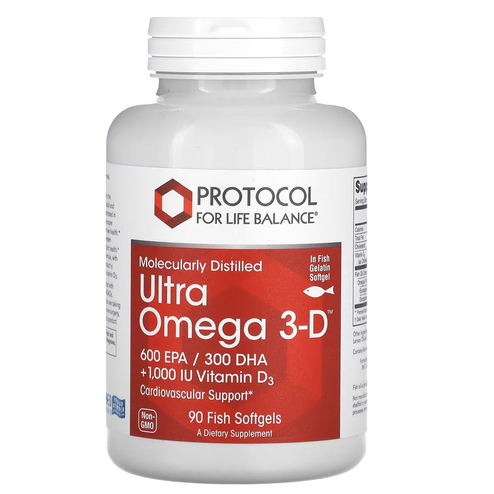 Protocol Ultra Omega 3-D - 90 Softgels 35$