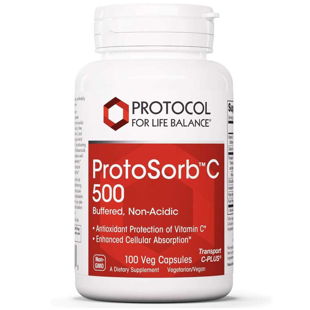 Protocol ProtoSorb C 500 - 100 Capsules 29$