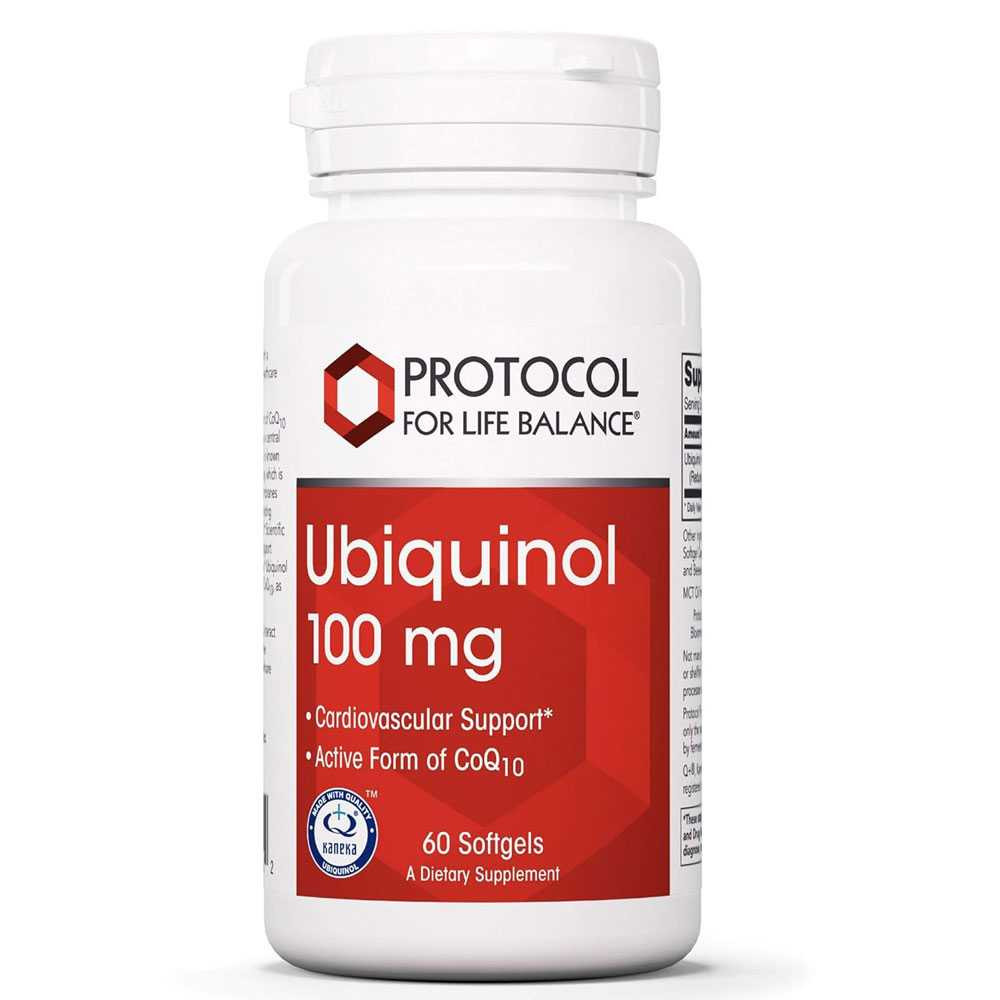 Protocol Ubiquinol 100mg - 60 Softgels 51$
