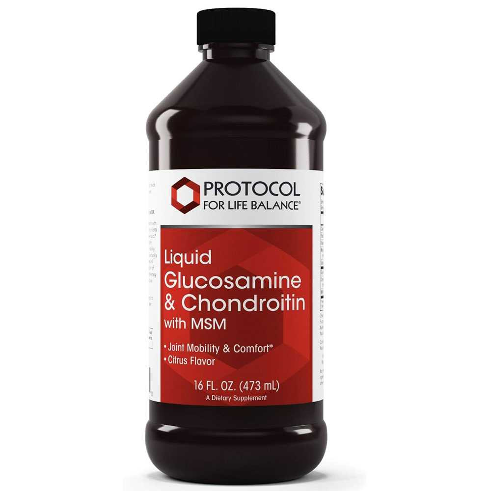 Protocol Glucosamine and Chondroitin Liquid + MSM - 16 Ounces