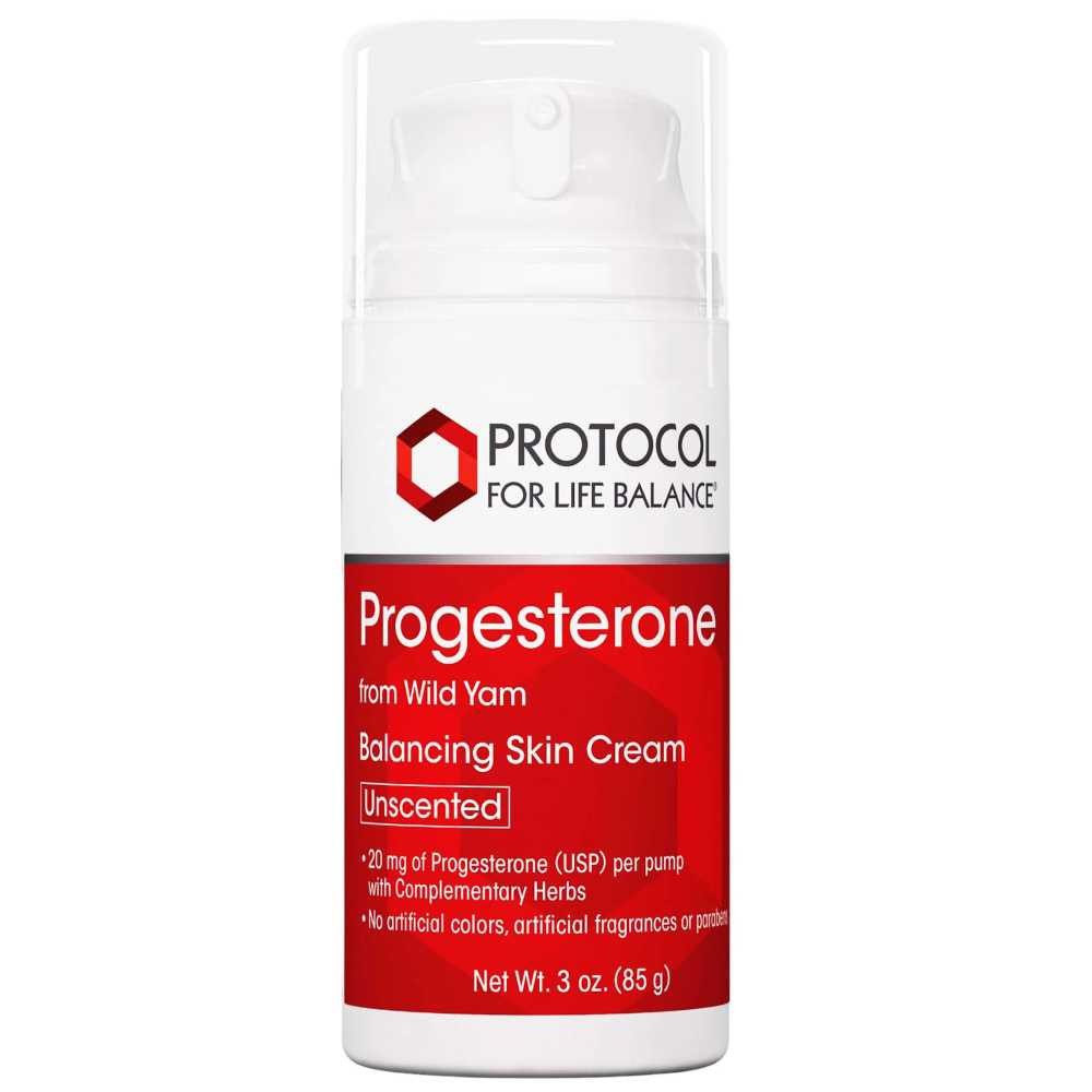 Protocol Progesterone Cream from Wild Yam - 3 Ounces