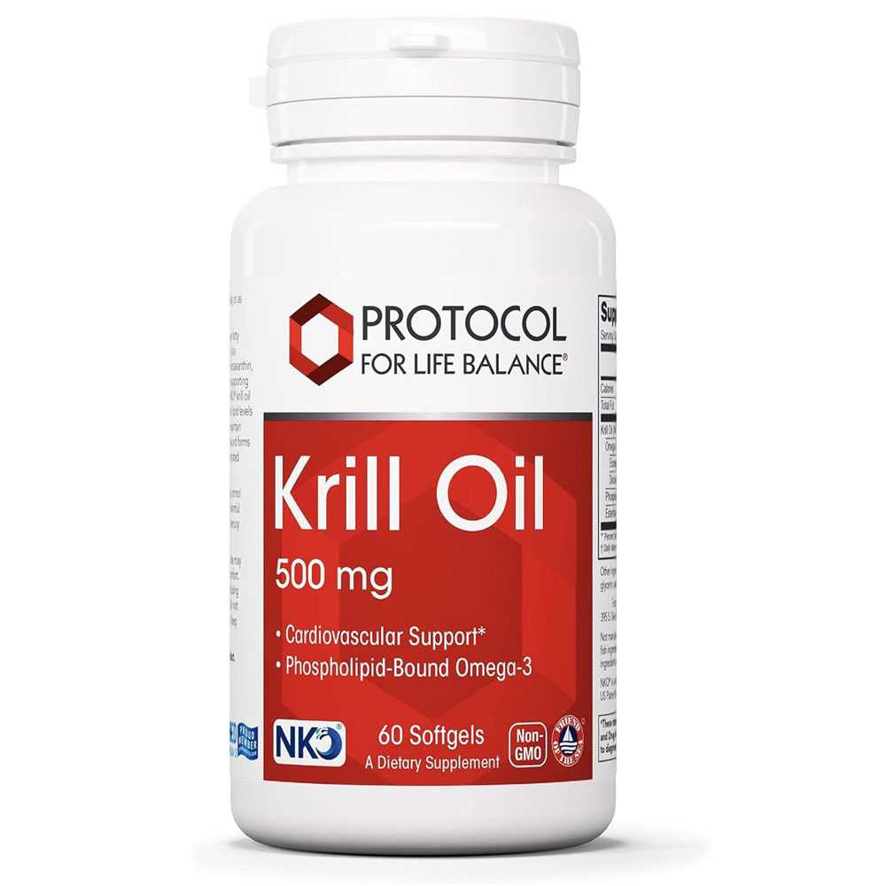 Protocol Neptune Krill Oil 500mg - 60 Softgels 35$