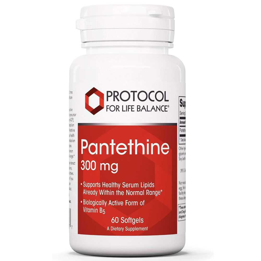 Protocol Pantethine 300mg - 60 Softgels 31$