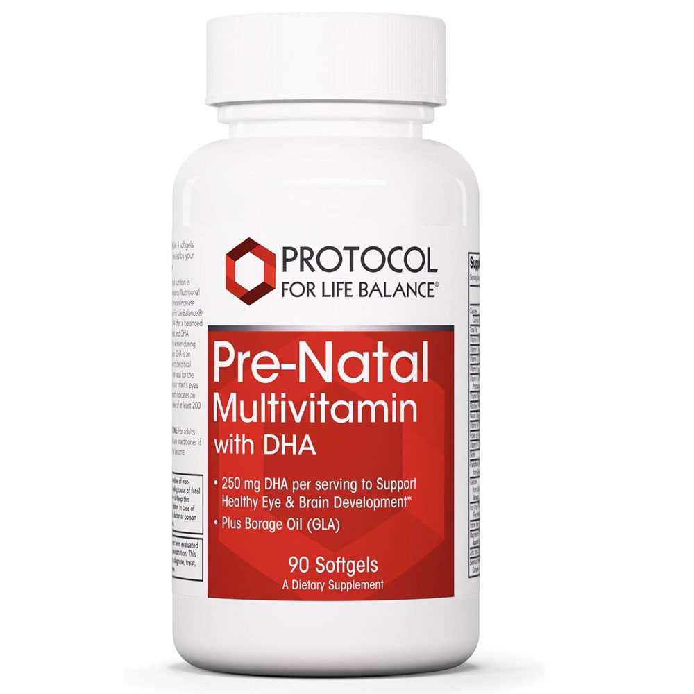 Protocol Pre-Natal Multi with DHA - 90 Softgels 36$