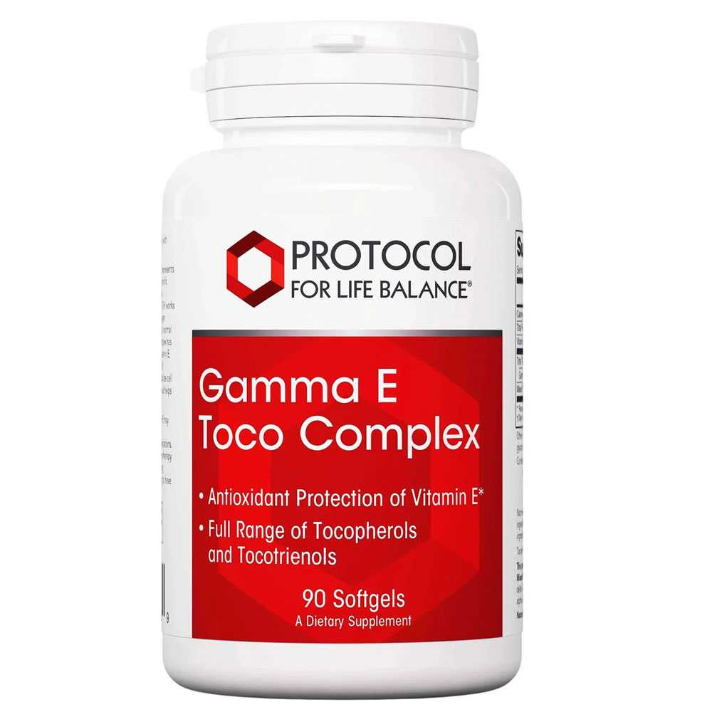 Protocol Gamma E Toco Complex - 90 Softgels 39$
