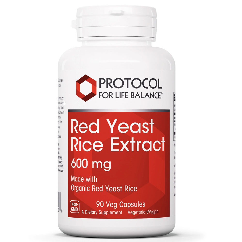Protocol Red Yeast Rice Extract 600mg - 90 Capsules 26$