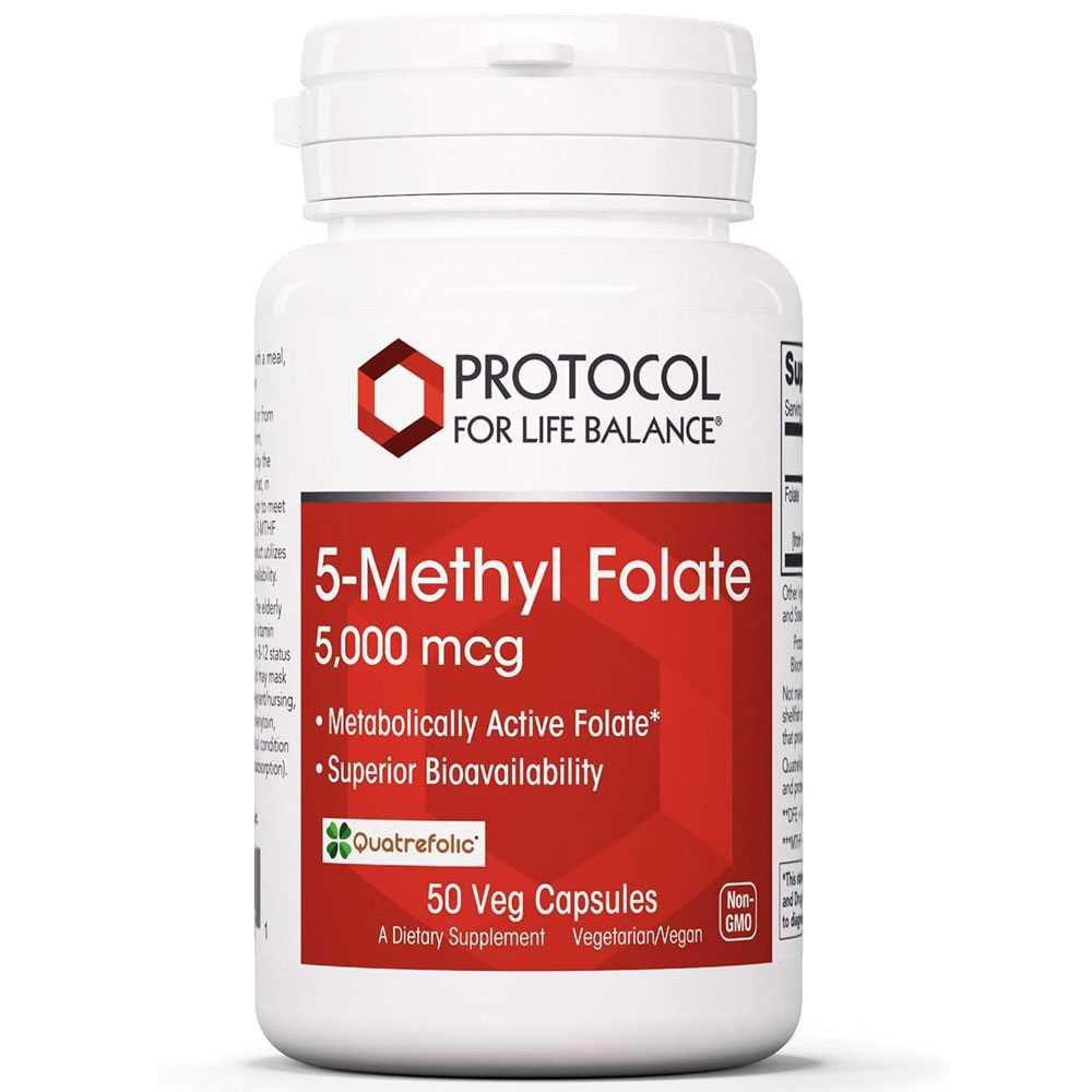 Protocol 5-Methyl Folate - 50 Capsules 47$