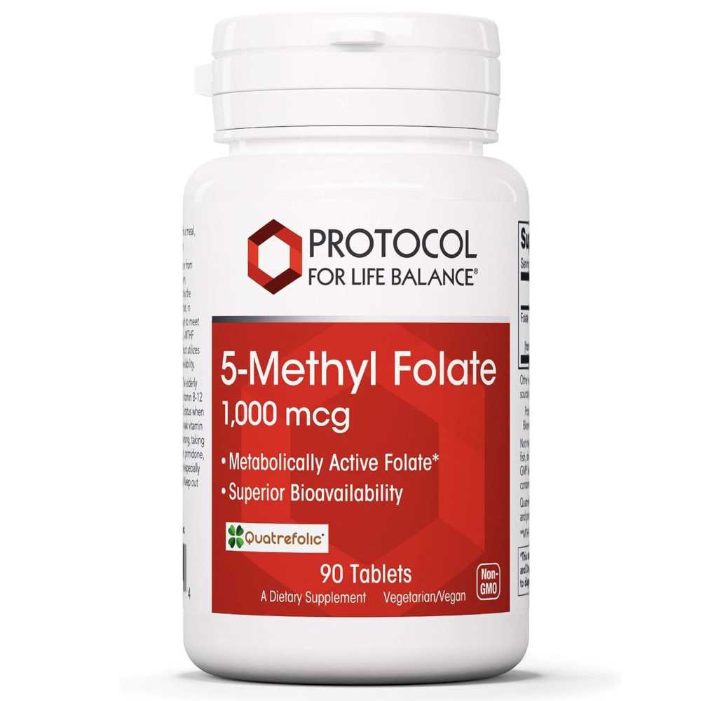 Protocol 5-Methyl Folate 1000mcg - 90 Tablets