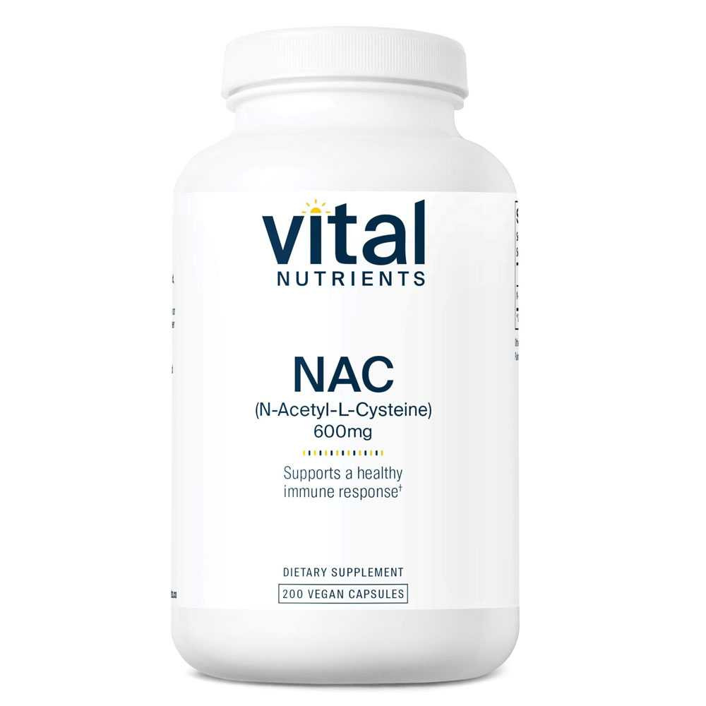 Vital Nutrients NAC 600mg - 200 Capsules 55$