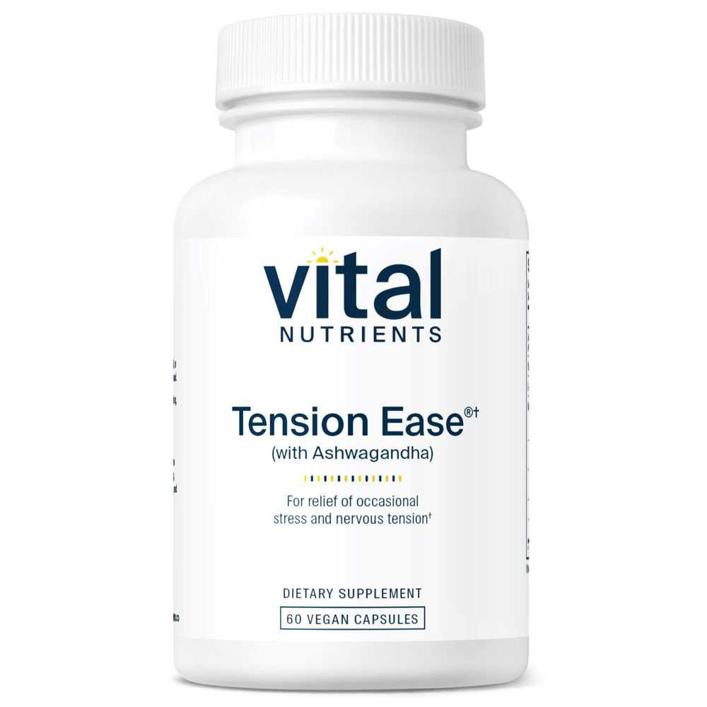 Vital Nutrients Tension Ease with Ashwagandha - 60 Capsules 32$