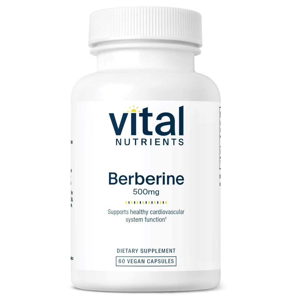 Vital Nutrients Berberine 500mg - 60 Capsules 50$
