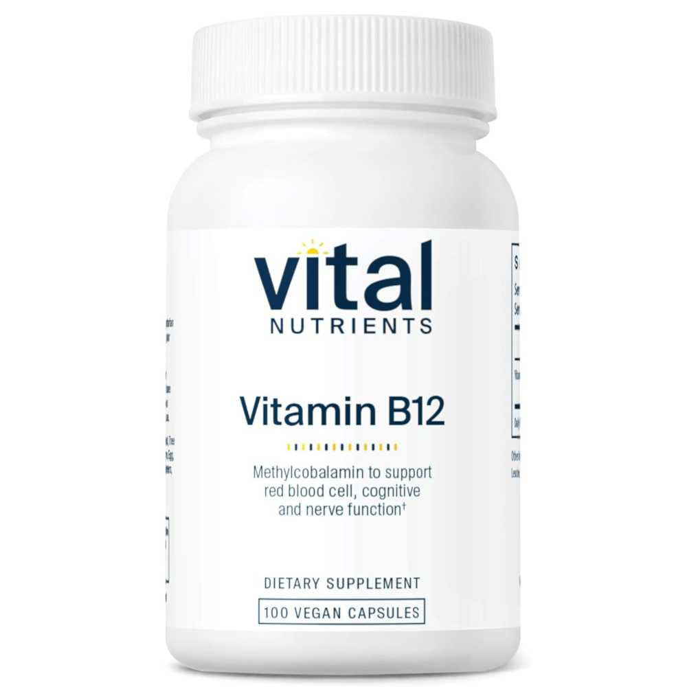 Vital Nutrients Vitamin B12 (as Methylcobalamin) 1000mcg - 100 Capsules