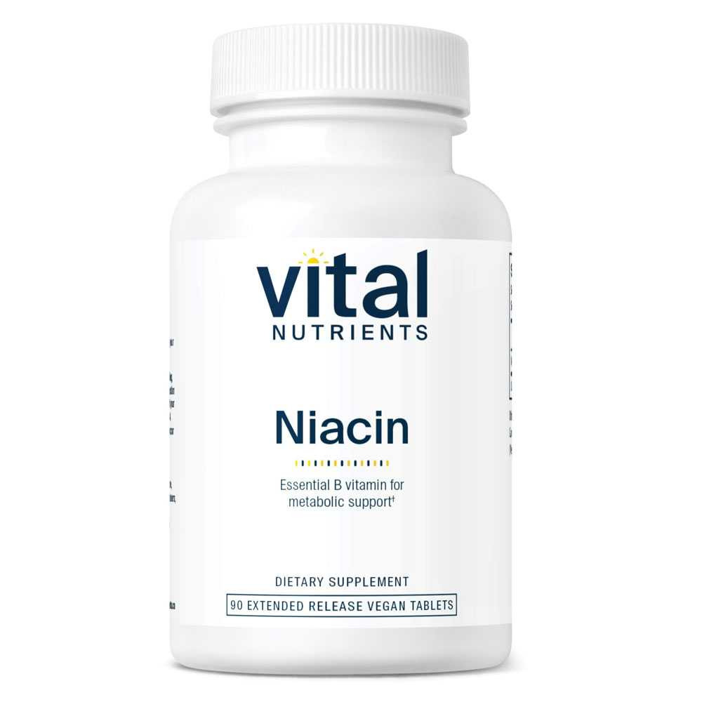 Vital Nutrients Niacin - 90 Tablets 25$