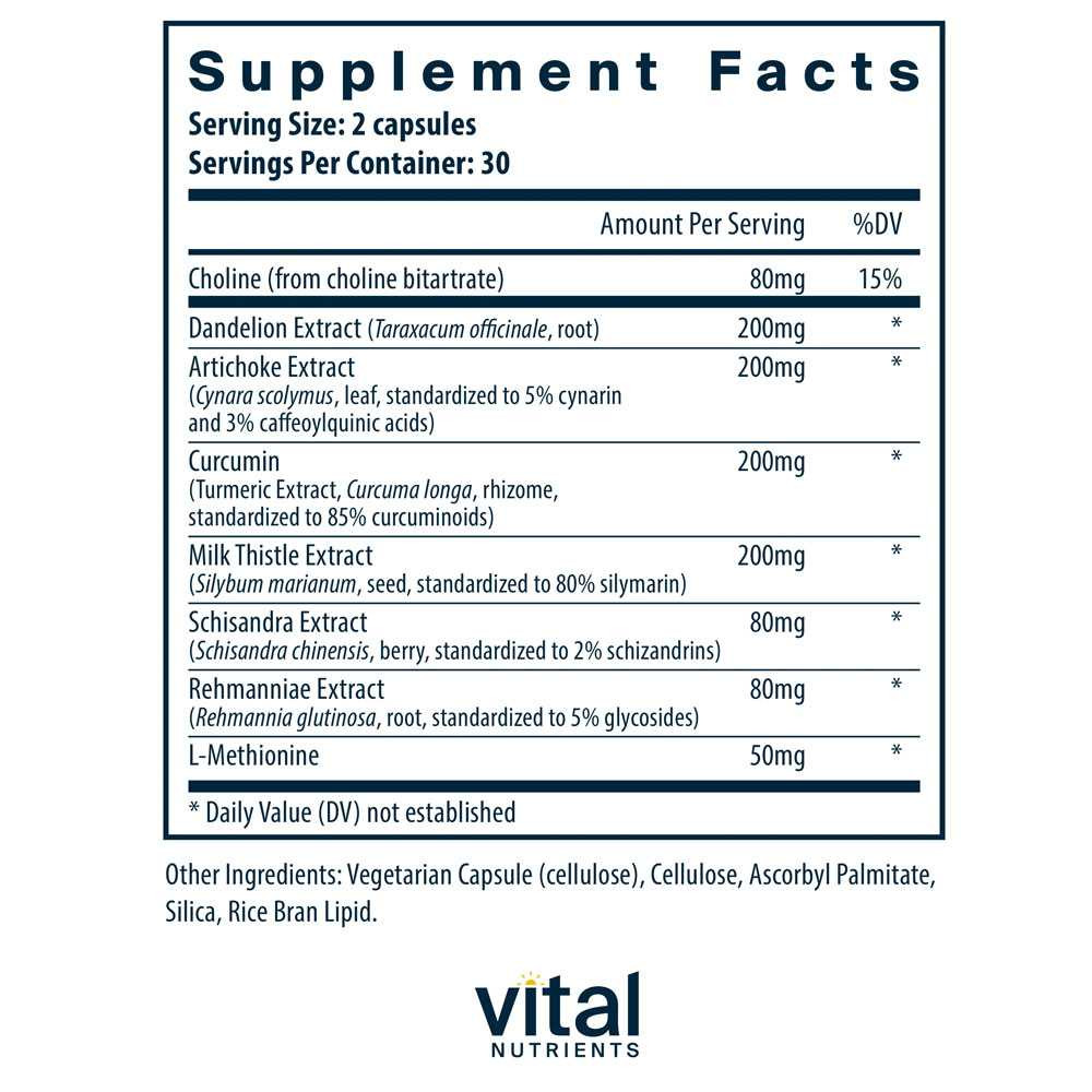 Vital Nutrients Liver Support II - 60 Capsules