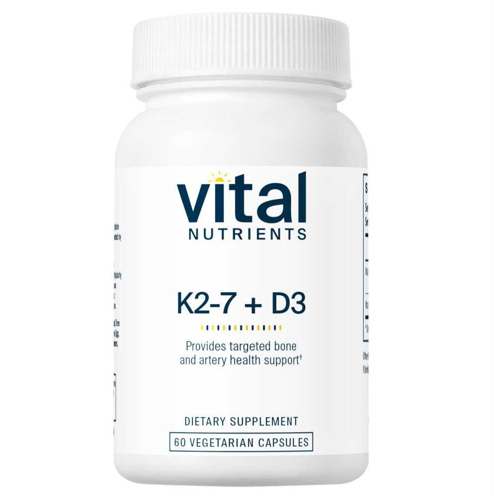 Vital Nutrients K2-7 + D3 - 60 Capsules