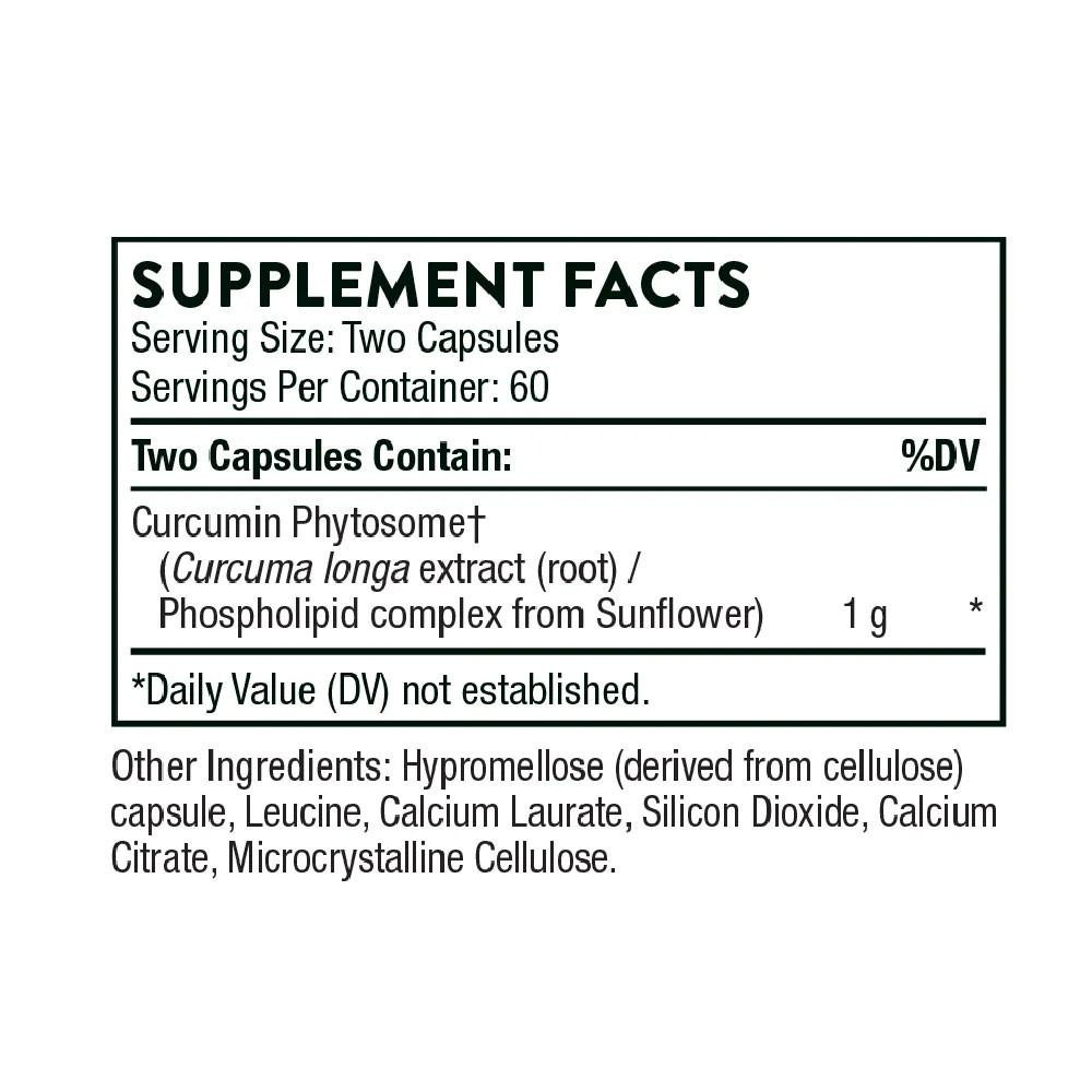 Thorne Curcumin Phytosome NSF Certified for Sport - 120 Capsules