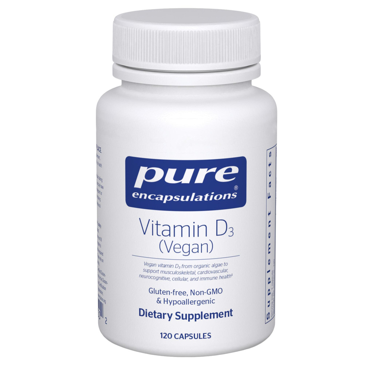 Pure Encapsulations Vegan Vitamin D - 120 Capsules