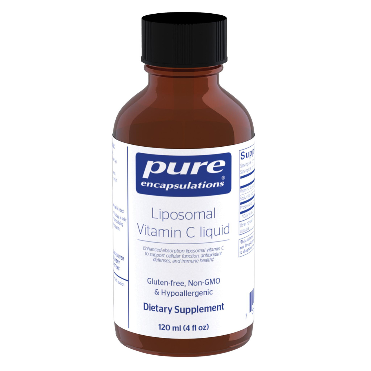 Pure Encapsulations Liposomal Vitamin C liquid - 120 Milliliters 43$