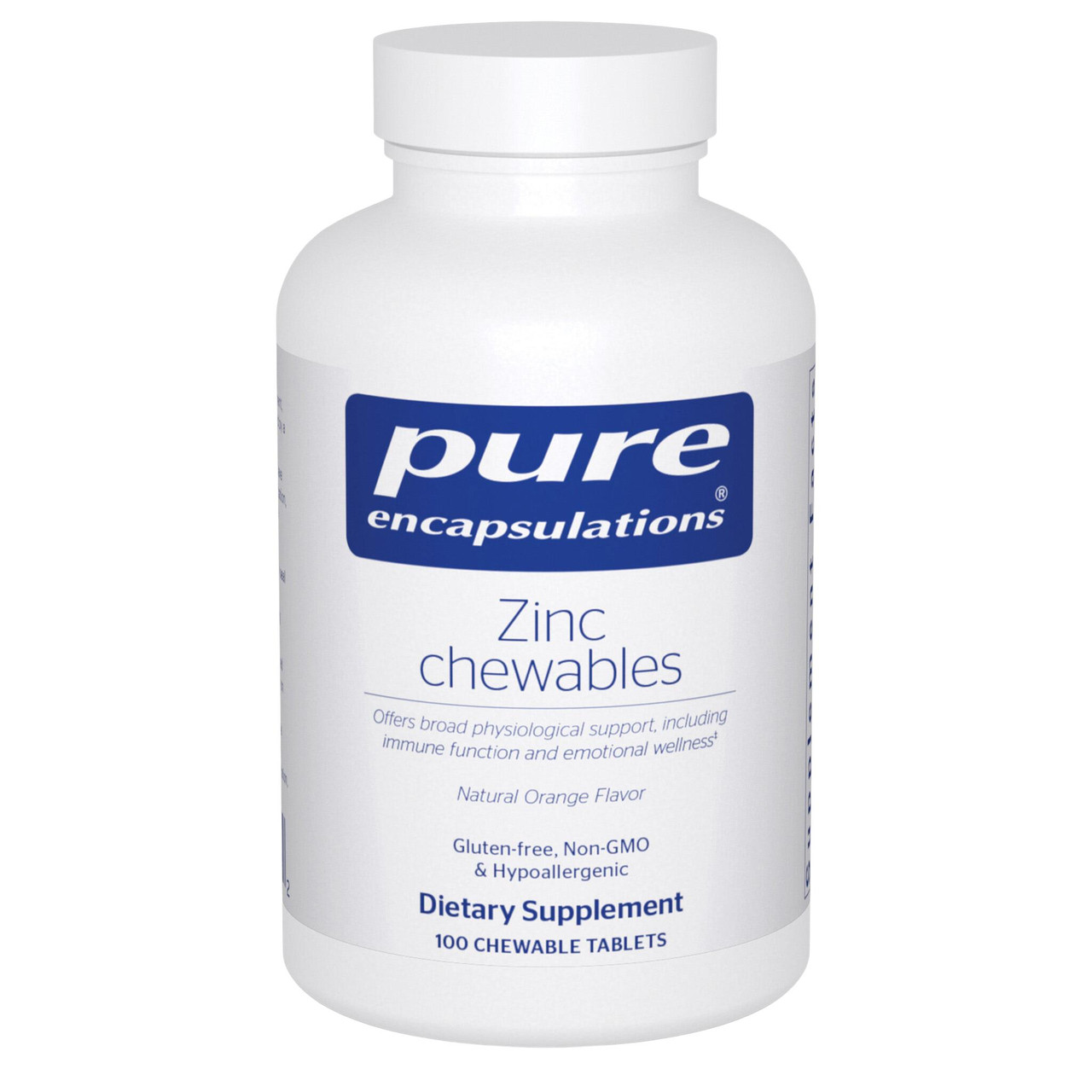 Pure Encapsulations Zinc Chewables - 100 Capsules