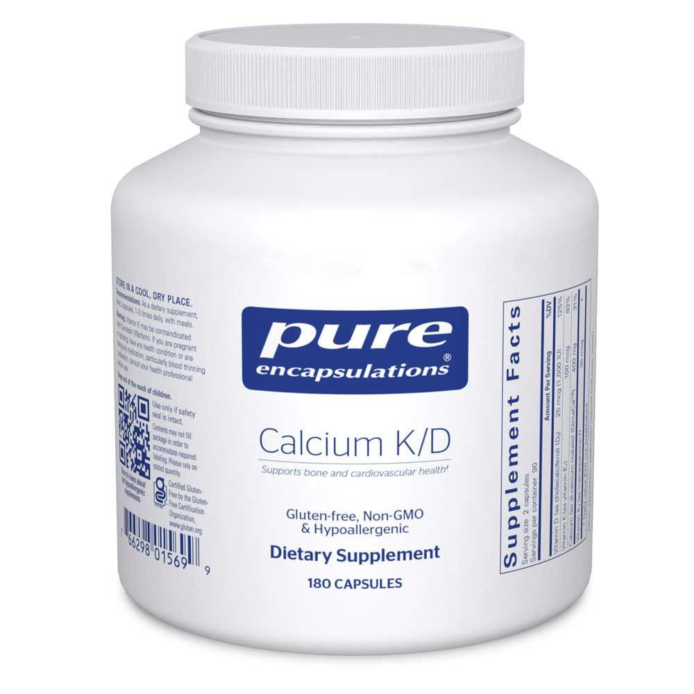 Pure Encapsulations Calcium K/D - 180 Capsules