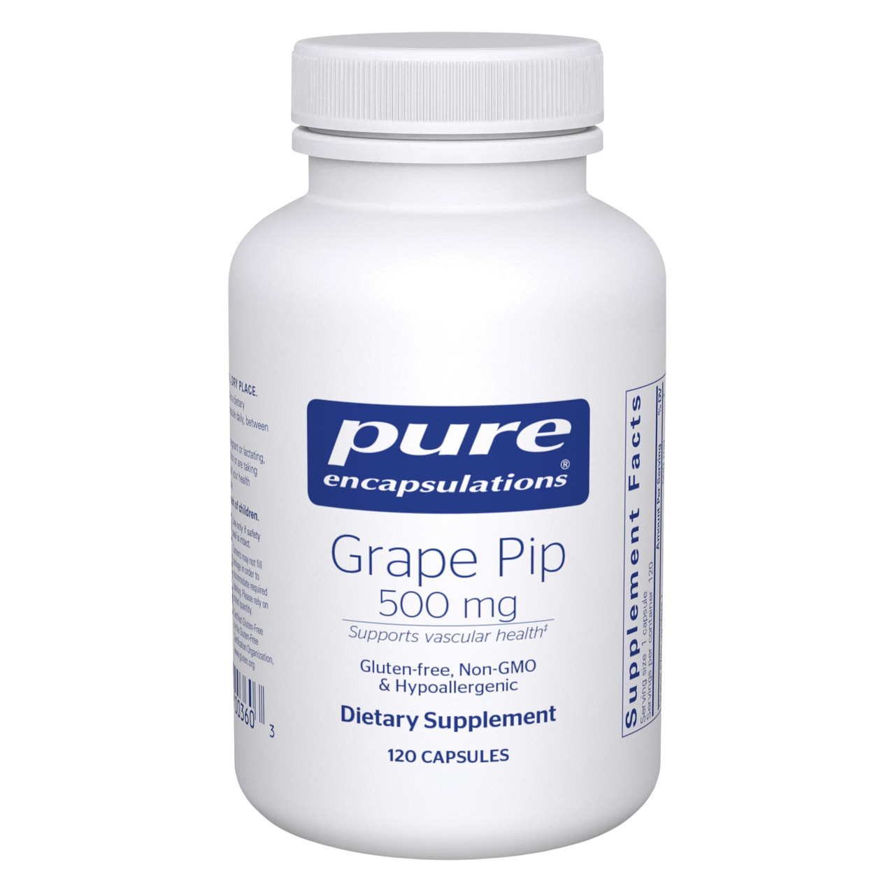 Pure Encapsulations Grape Pip - 120 Capsules