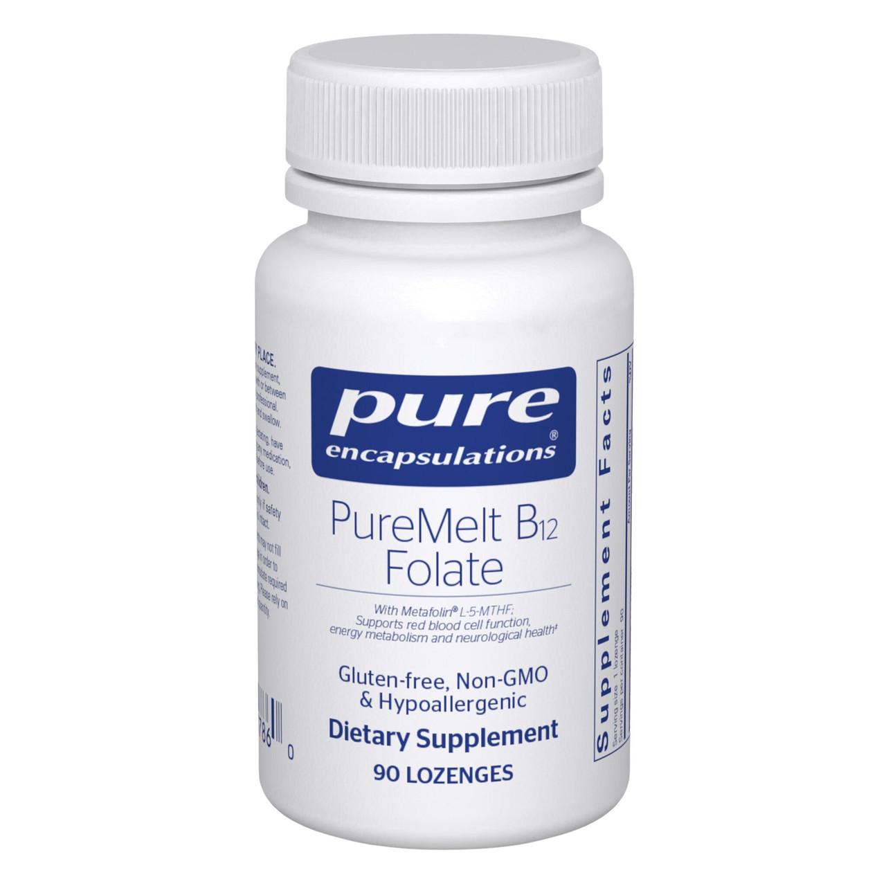 Pure Encapsulations PureMelt B12 Folate Lozenges - 90 Lozenges