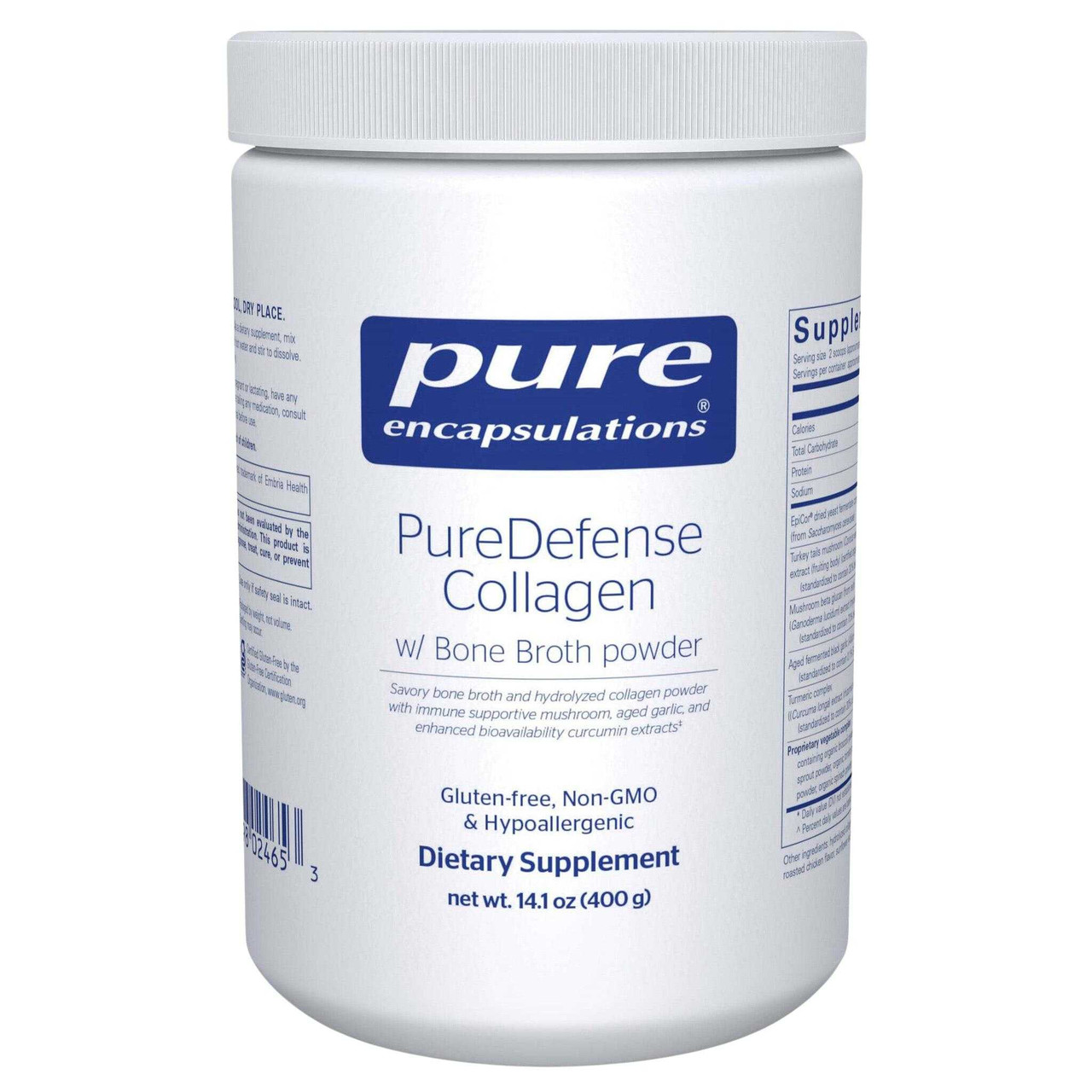 Pure Encapsulations PureDefense Collagen with Bone Broth - 14 Ounces