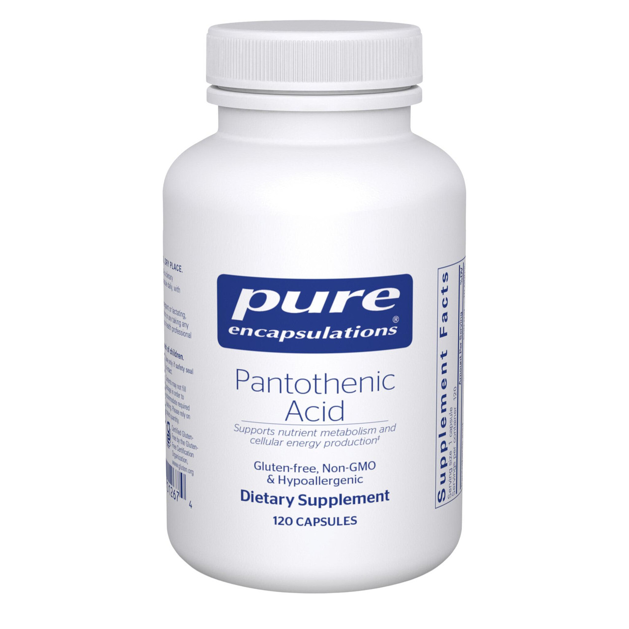 Pure Encapsulations Pantothenic Acid - 120 Capsules