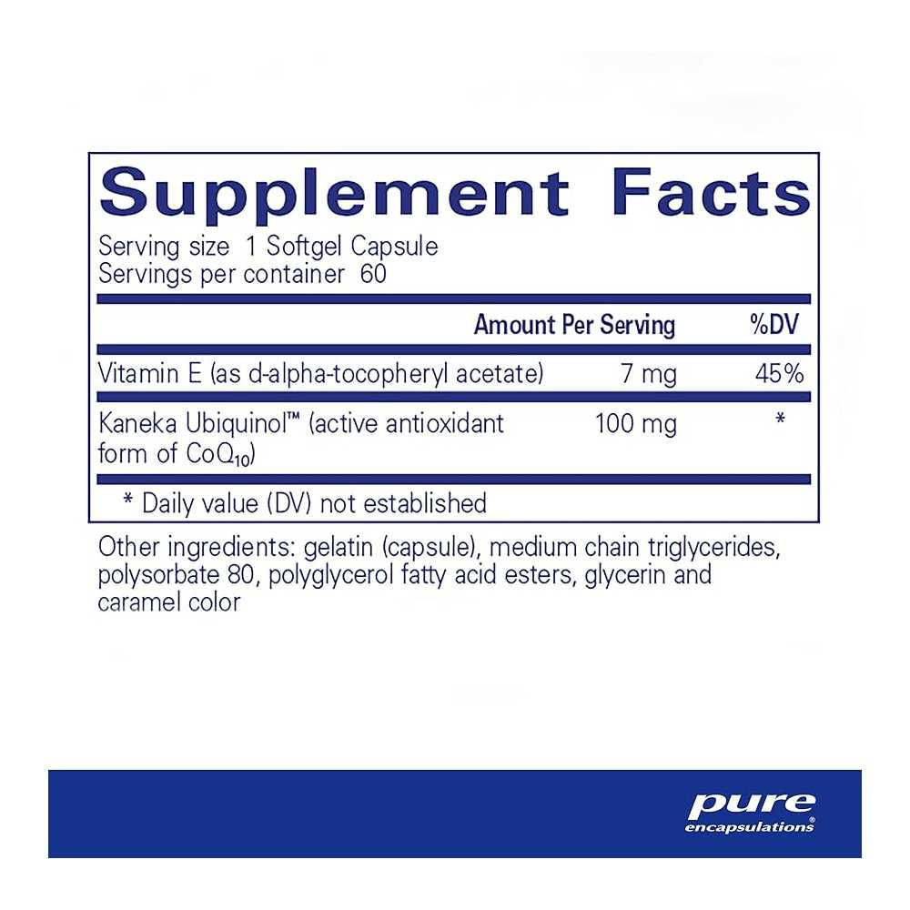 Pure Encapsulations Ubiquinol VESIsorb - 60 Capsules