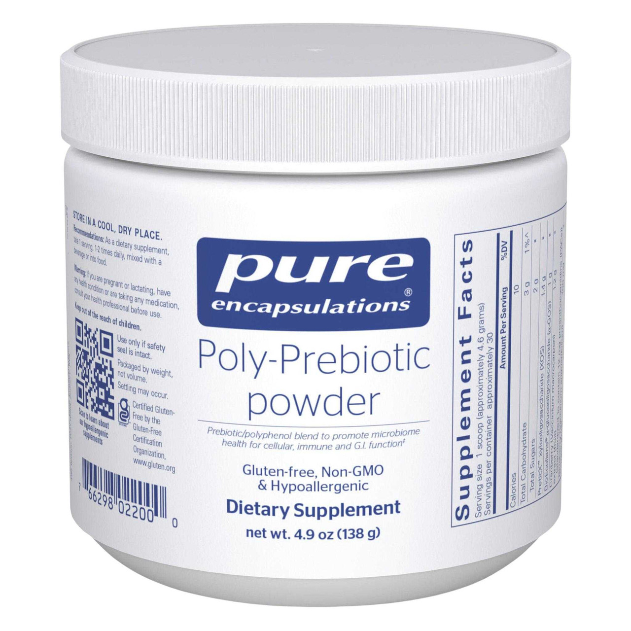 Pure Encapsulations Poly-Prebiotic Powder - Grams