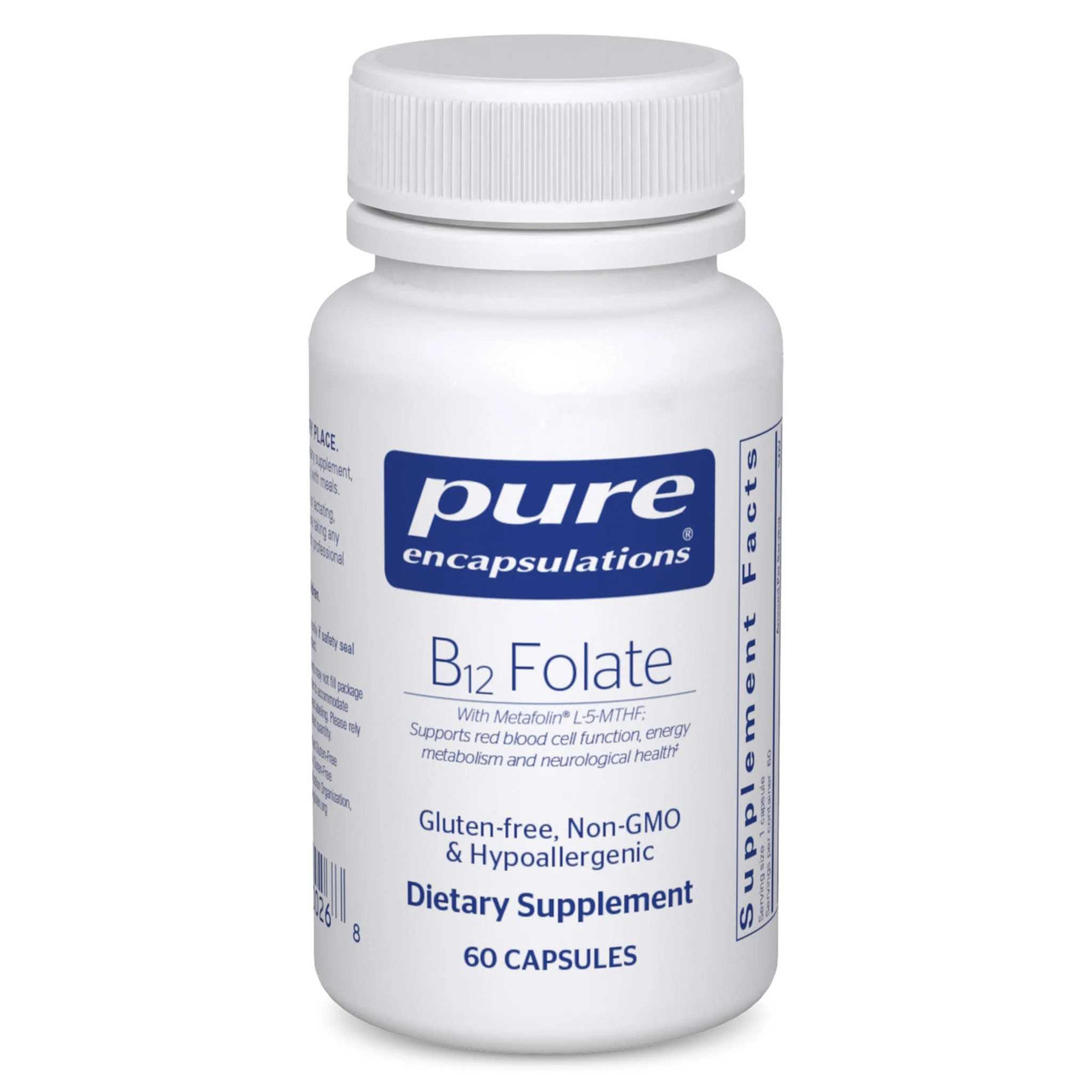 Pure Encapsulations B12 Folate - 60 Capsules