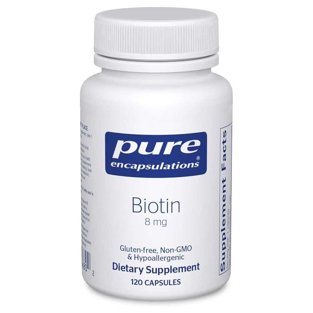 Pure Encapsulations Biotin 8mg - 120 Capsules 25$