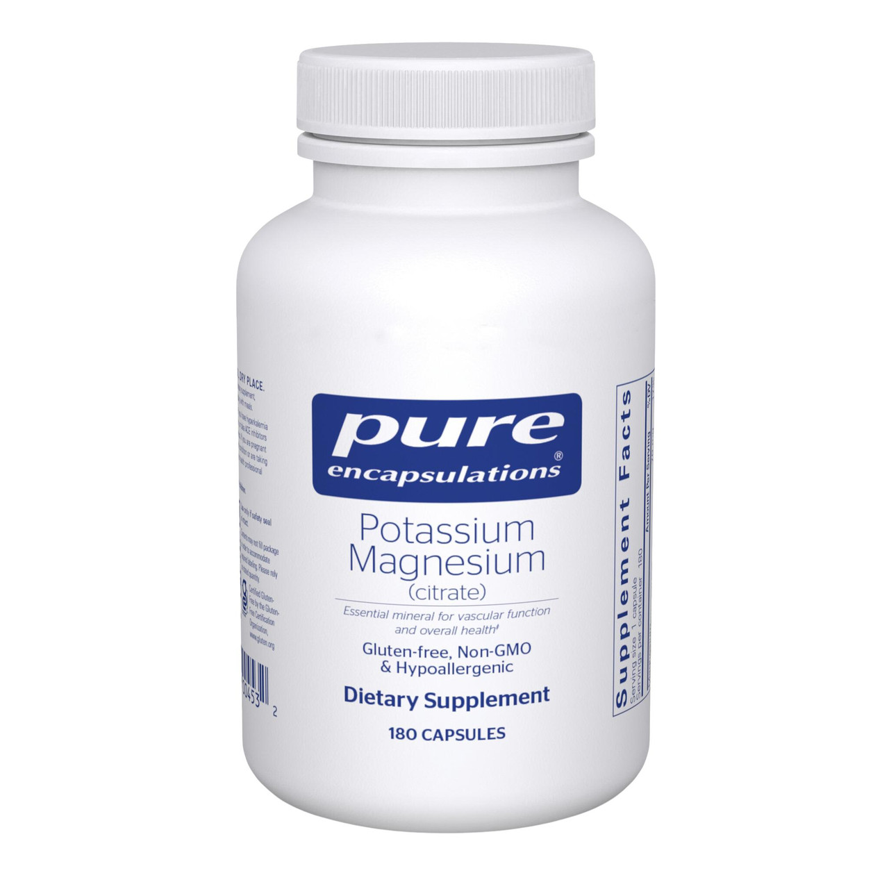 Pure Encapsulations Potassium Magnesium Citrate - 180 Capsules 34$