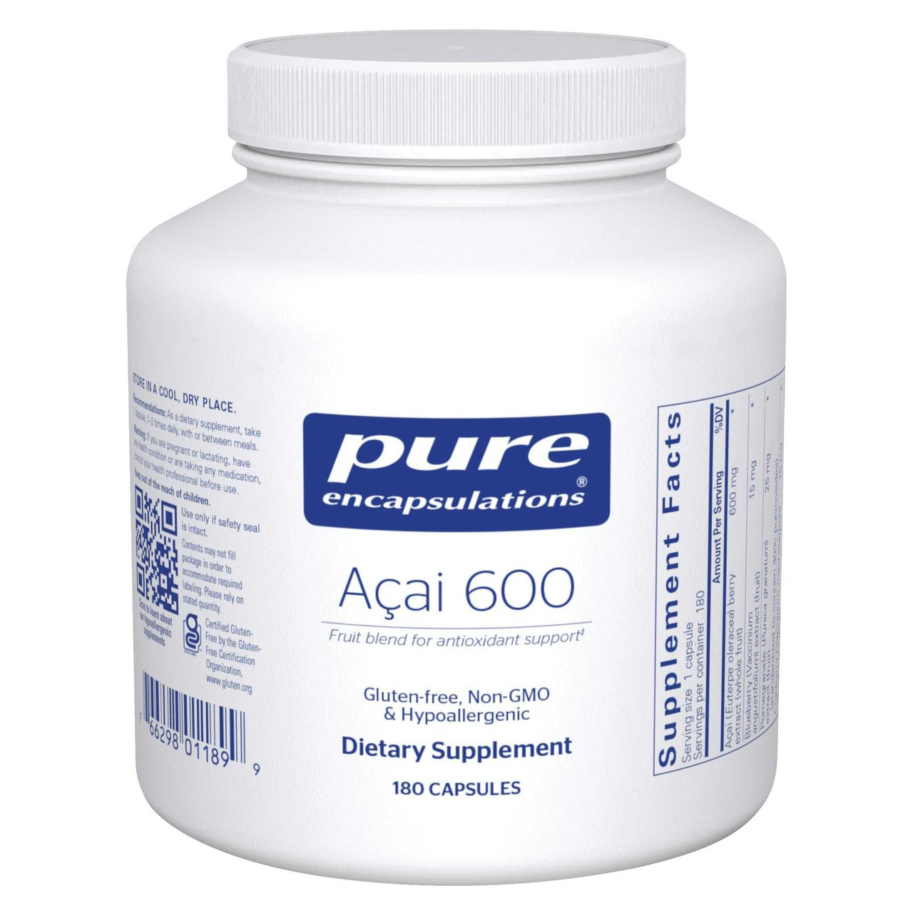 Pure Encapsulations Acai 600 - 180 Capsules 63$