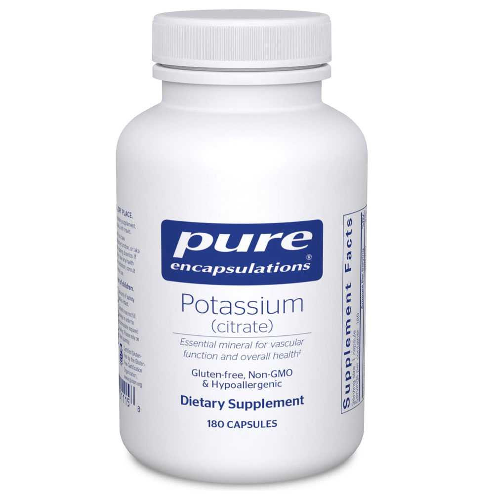 Pure Encapsulations Potassium (Citrate) - 180 Capsules