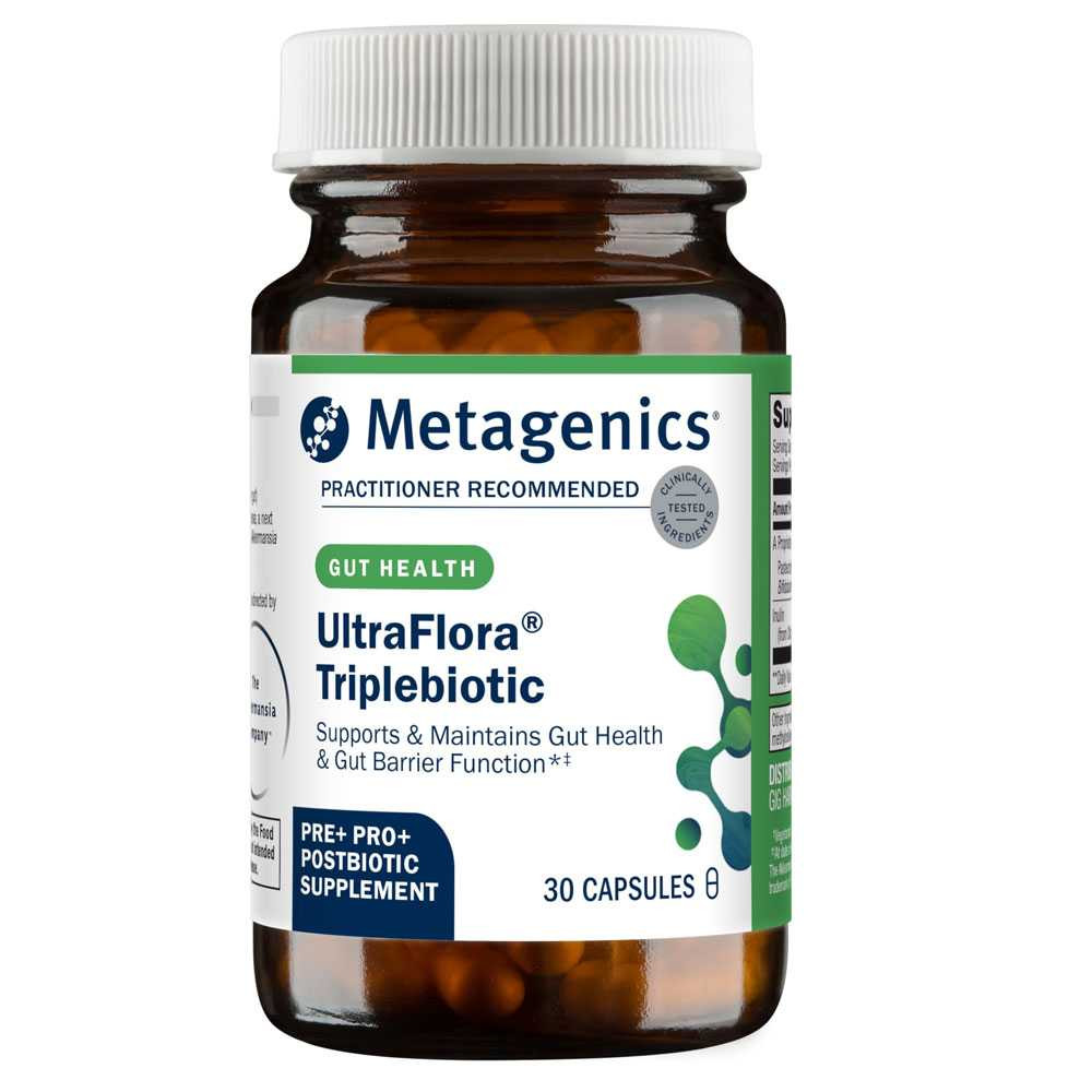 Metagenics UltraFlora Triplebiotic with Akkermansia - 30 Capsules