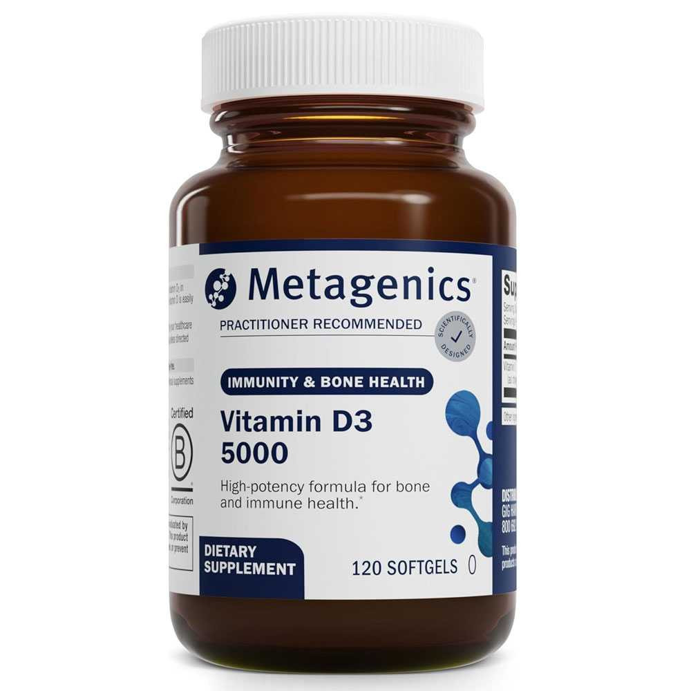 Metagenics D3 5000 Vitamin - 120 Softgels