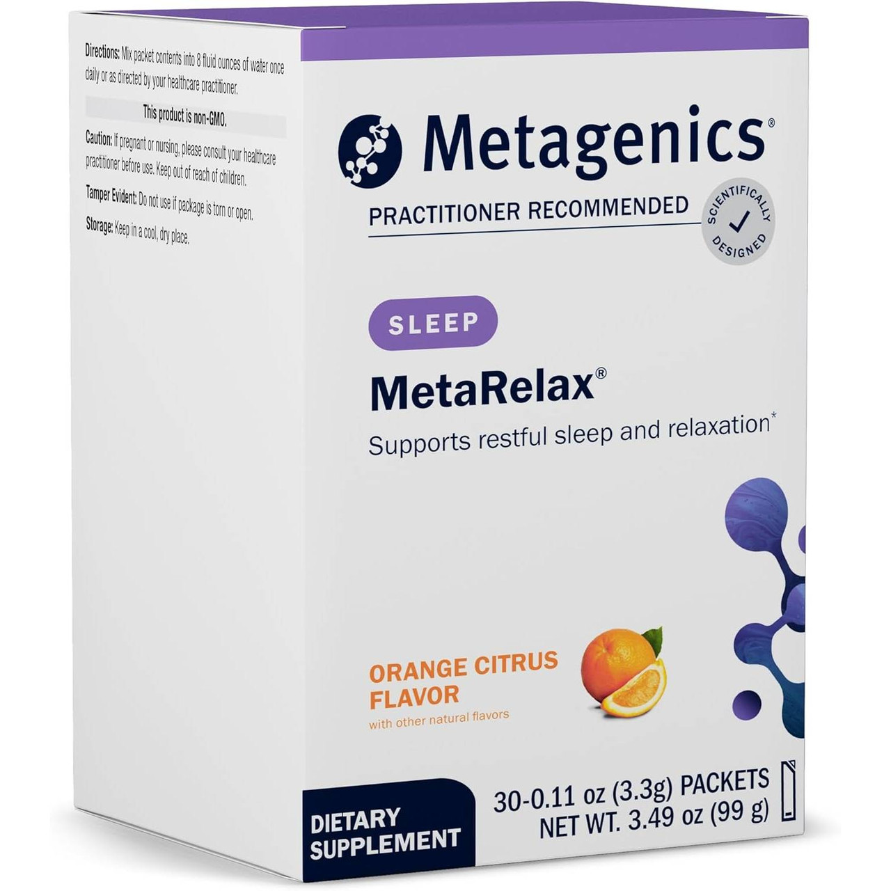 Metagenics MetaRelax Orange Citrus Flavor - 30 Packets