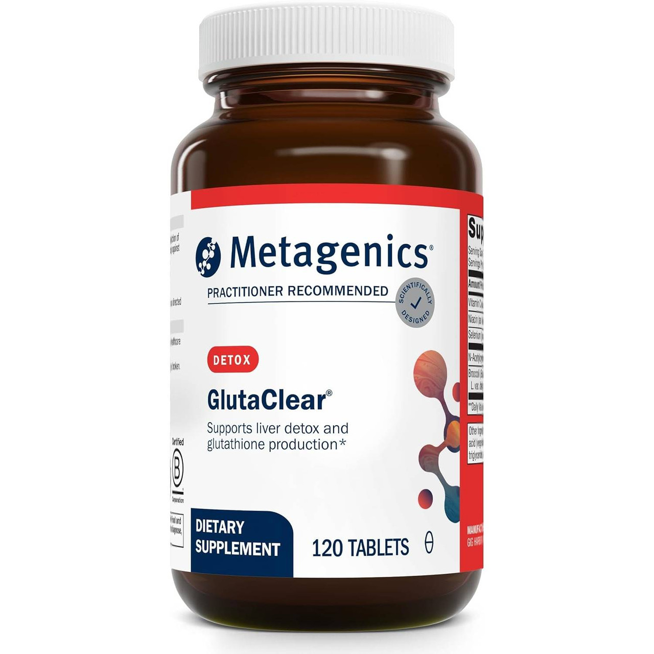Metagenics GlutaClear - 120 Tablets 57$