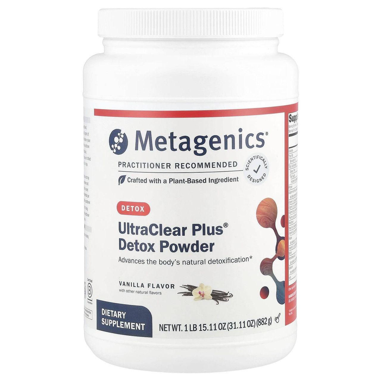 Metagenics UltraClear Plus Vanilla Flavor - 882 Grams
