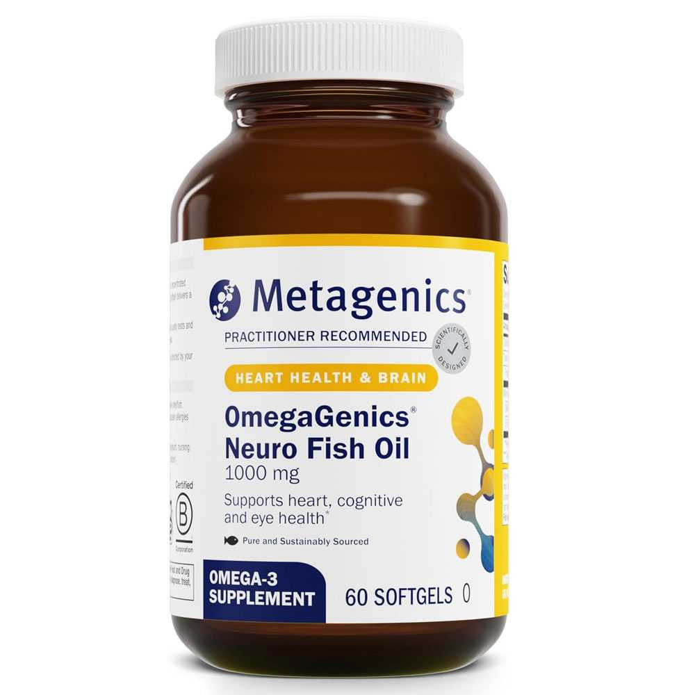 Metagenics OmegaGenics Neuro 1000 Fish Oil - 60 Softgels