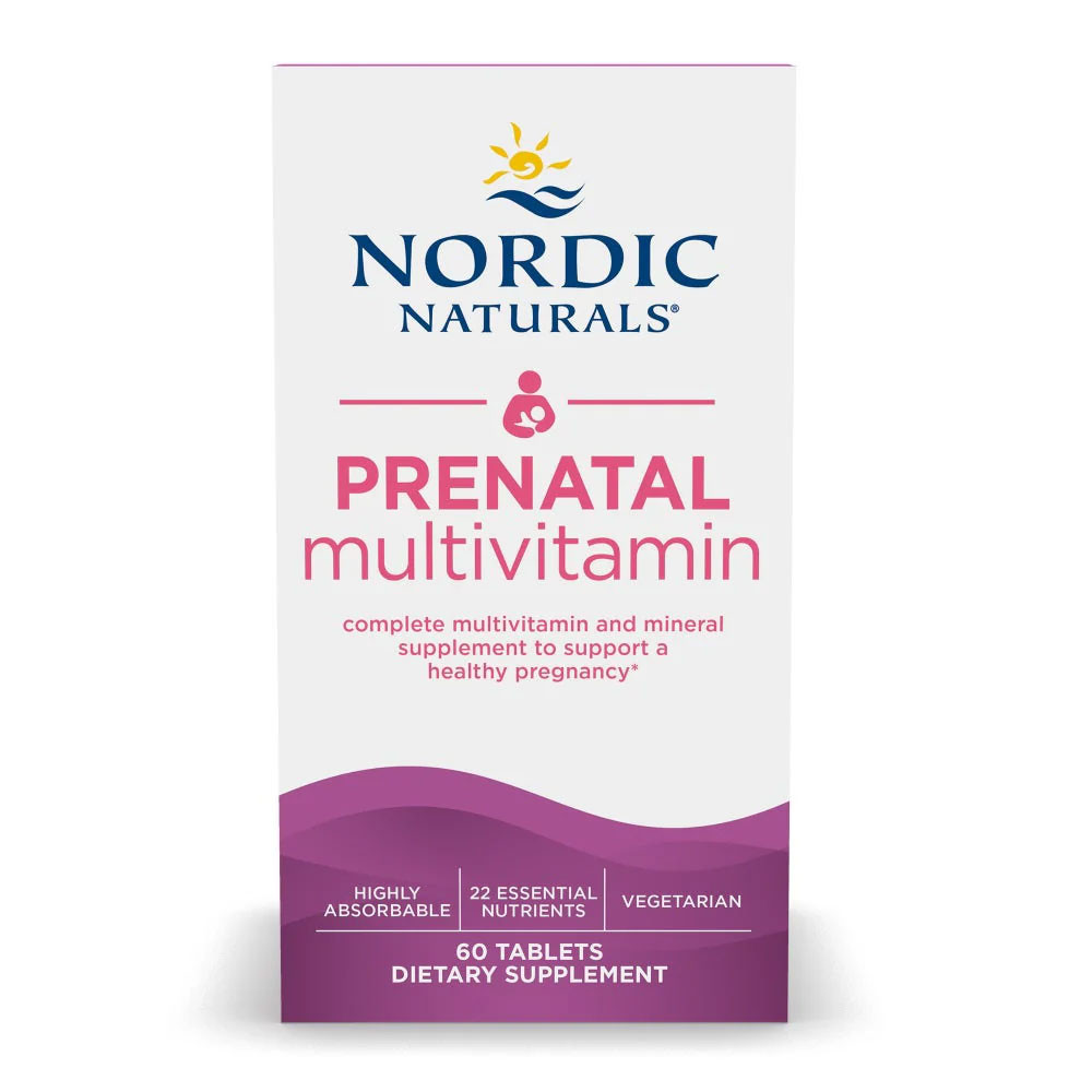 Nordic Naturals Prenatal Multivitamin - 60 Tablets 47$