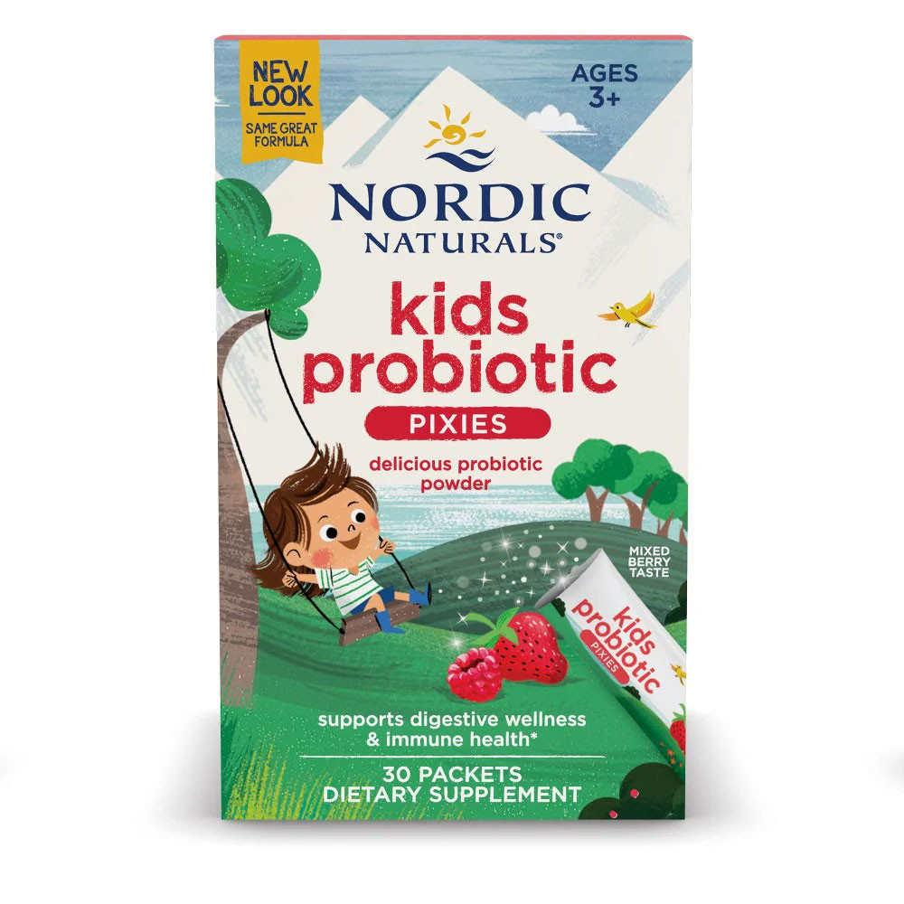 Nordic Naturals Kids Nordic Flora Probiotic Pixies Mixed Berry Flavor - 30 Sticks