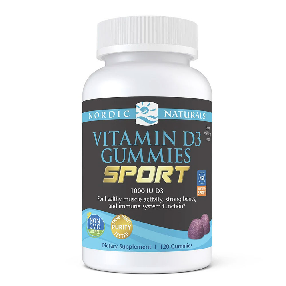 Nordic Naturals Vitamin D3 Gummies Sport Wild Berry Flavor - 120 Gummies