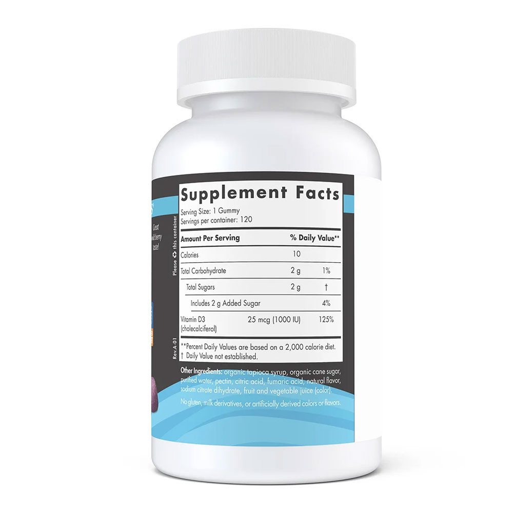 Nordic Naturals Vitamin D3 Gummies Sport Wild Berry Flavor - Gummies