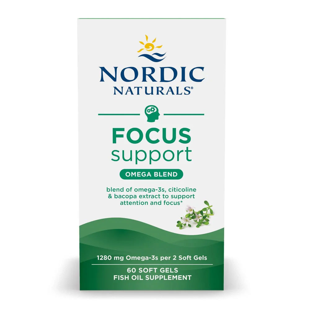 Nordic Naturals Focus Support Lemon Flavor - 60 Softgels