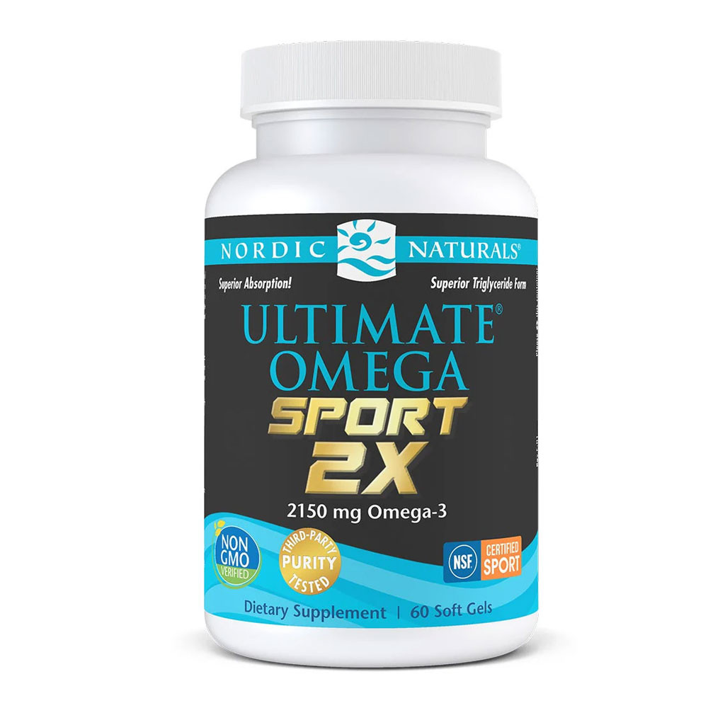 Nordic Naturals Ultimate Omega 2X Sport Lemon Flavor - 60 Softgels 53$