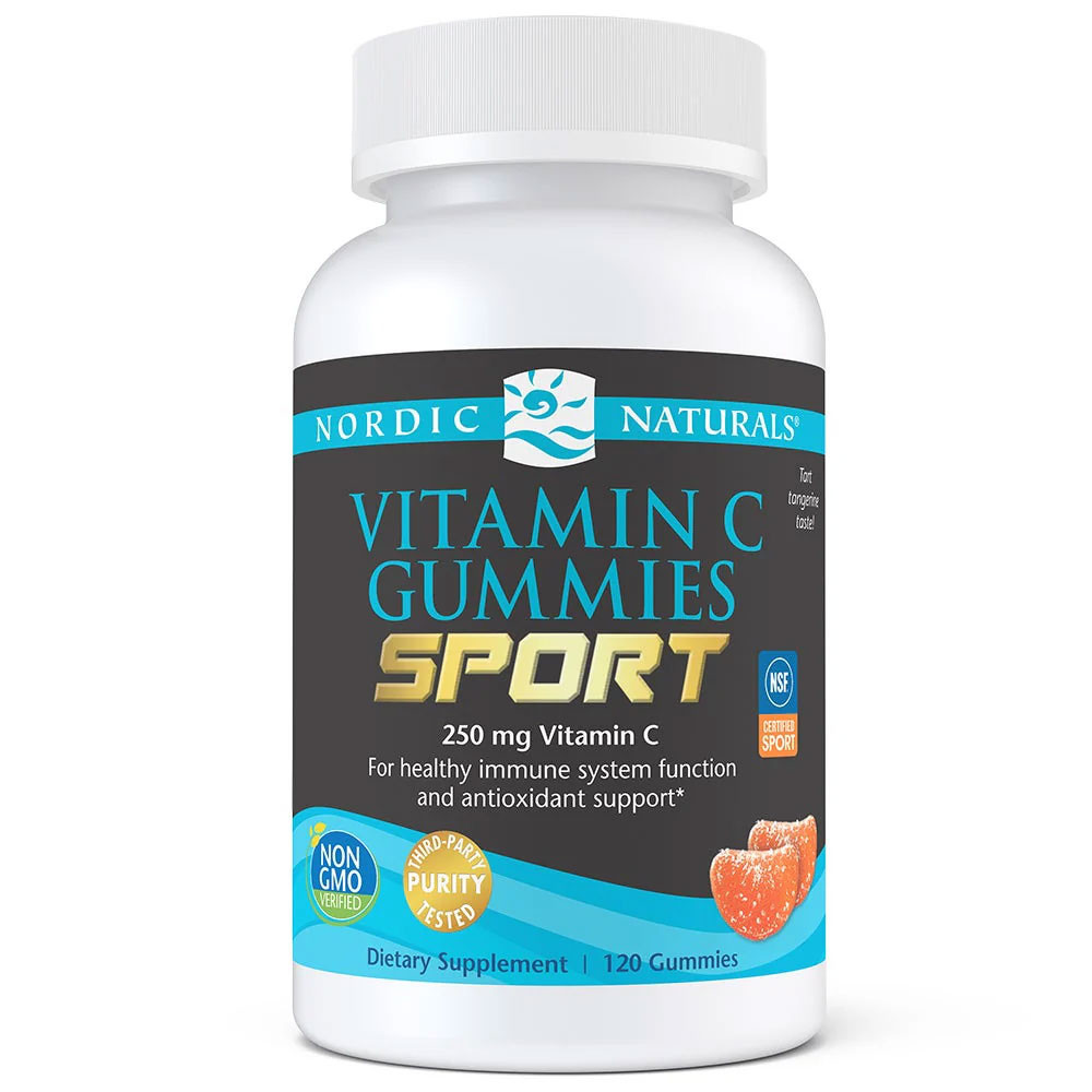 Nordic Naturals Vitamin C Gummies Sport Tart Tangerine Flavor - Gummies
